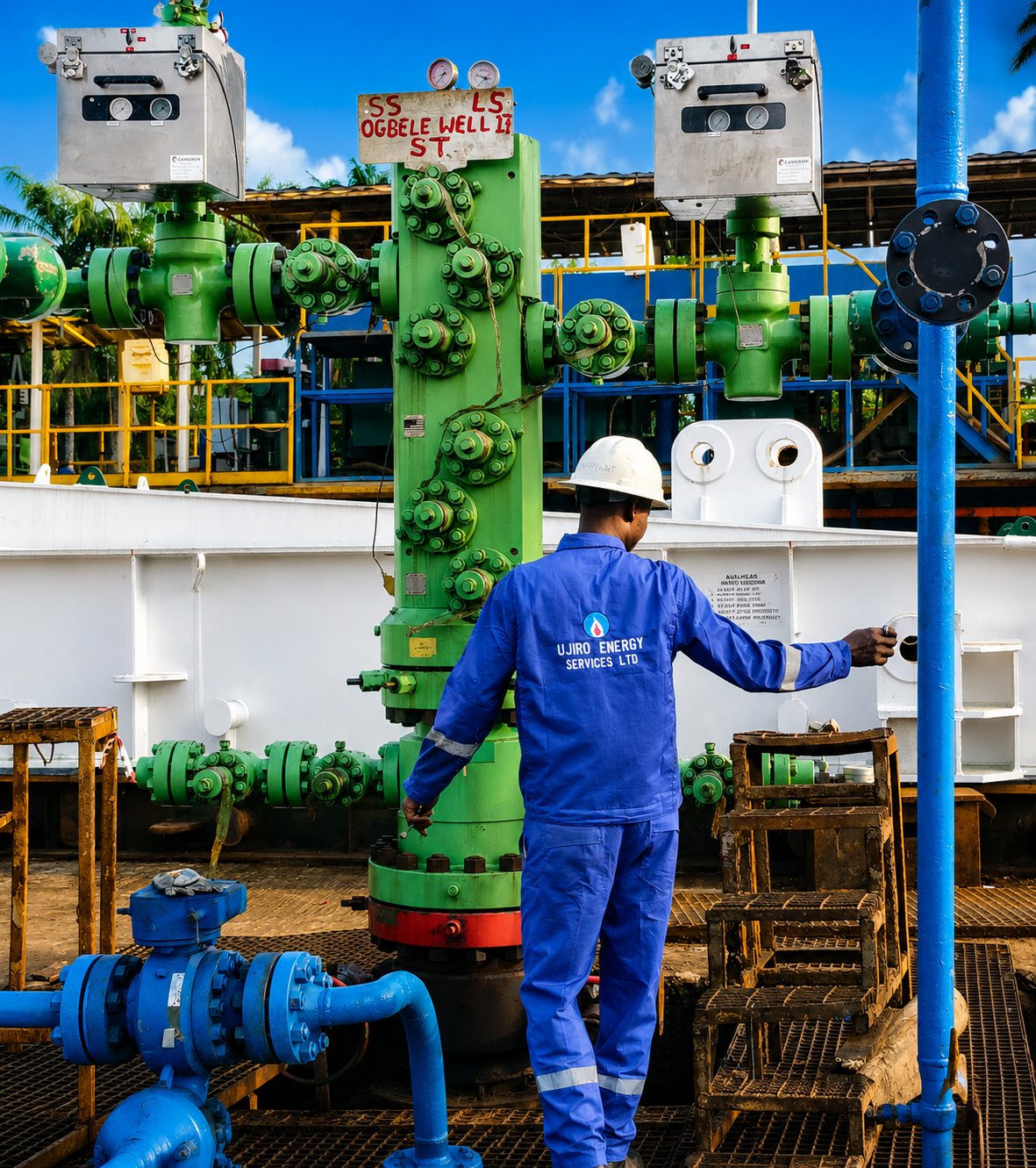 ESD installation at obele well