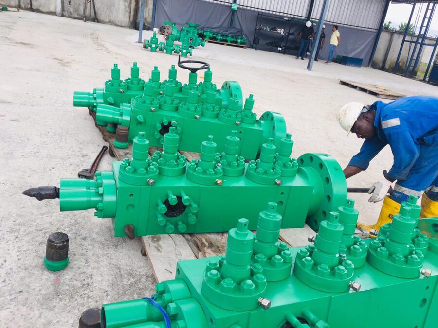 Completed wellhead installation project
